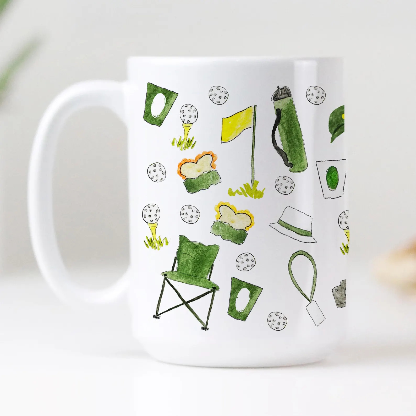 Golf Tournament Patron Pattern Mug | Golf Mug, Pimento Cheese, Golfing Mug Gift | Etsy (US)