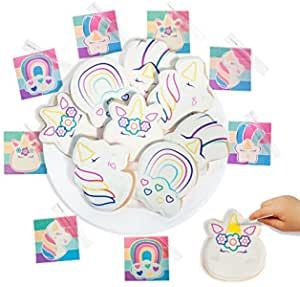 DecoCookies - 16 UNICORN Paint Your Own Cookie Kits - Vanilla Recipe - individually wrapped | Amazon (US)