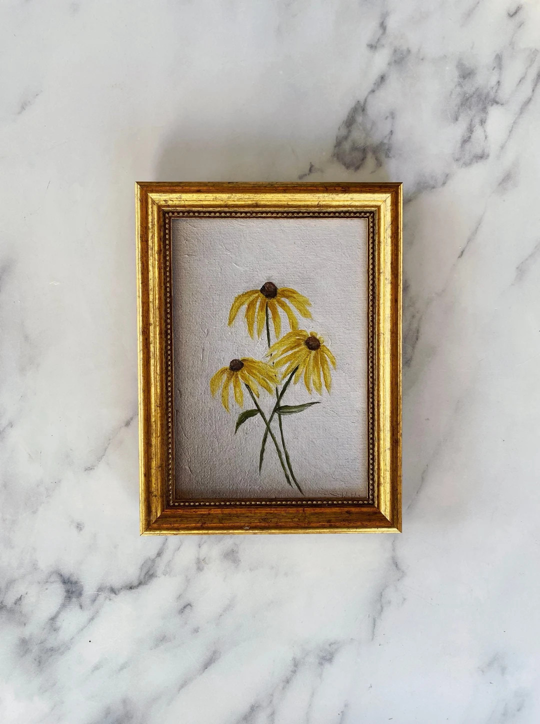 BLACK EYED SUSANS Art Print - Unframed Oil Painting Print - Oil Painting Still Life Original - Sm... | Etsy (US)