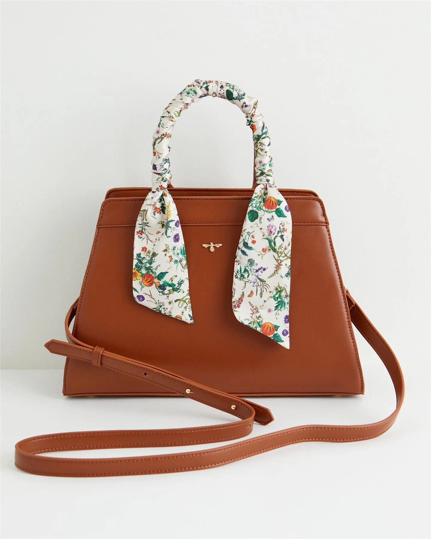Botanical Pumpkin Tan Tote | Fable England