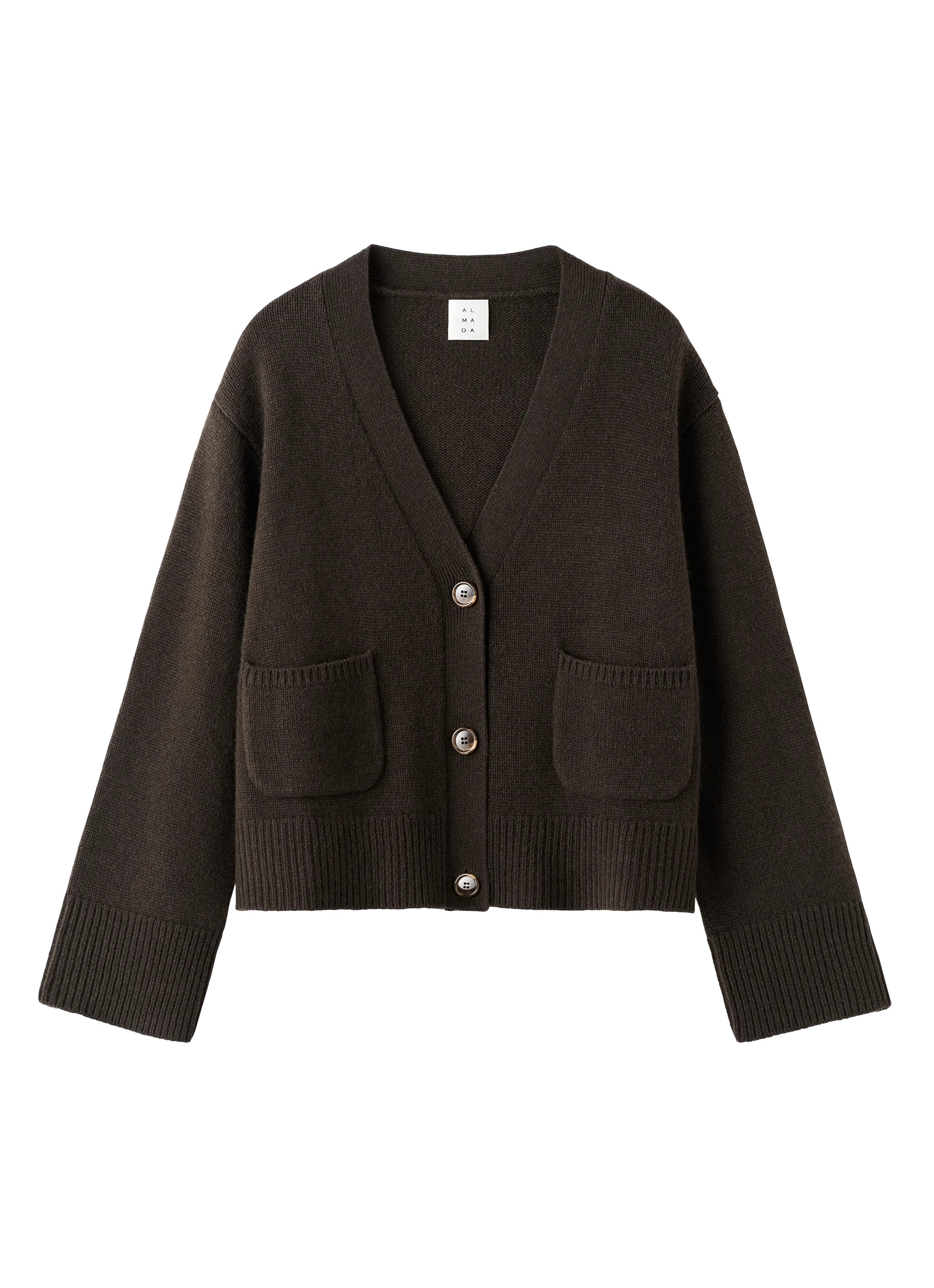Beja Cardigan, chocolate | Almada Label