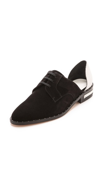 Freda Salvador Wit Colorblock Cutout Oxfords - Black/White | Shopbop