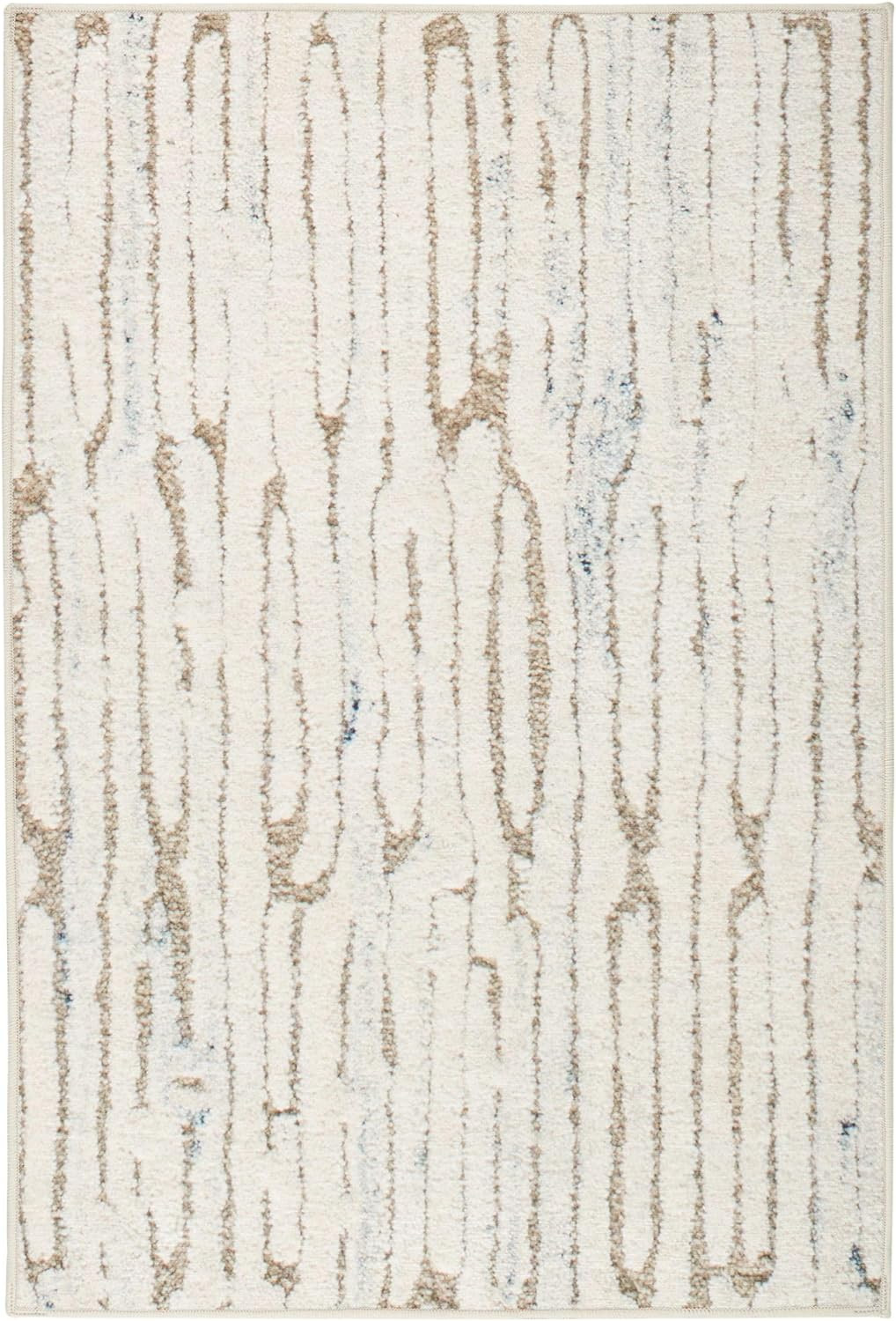 Dash & Albert x Marie Flanigan Malone Oatmeal Machine Washable Rug, 3 X 5 Feet, Neutral Graphic P... | Amazon (US)