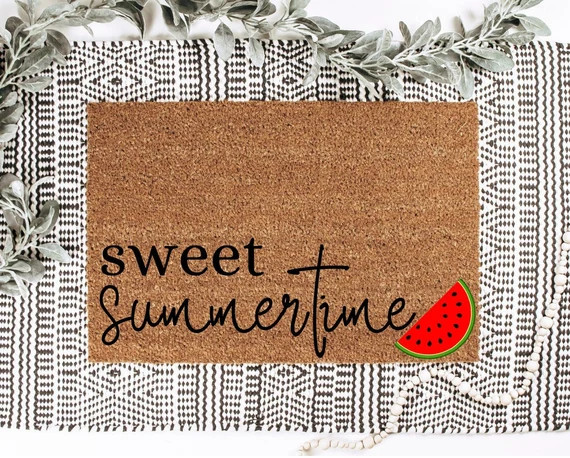 Sweet Summertime Doormat  Watermelon Doormat  Summer Doormat | Etsy | Etsy (US)