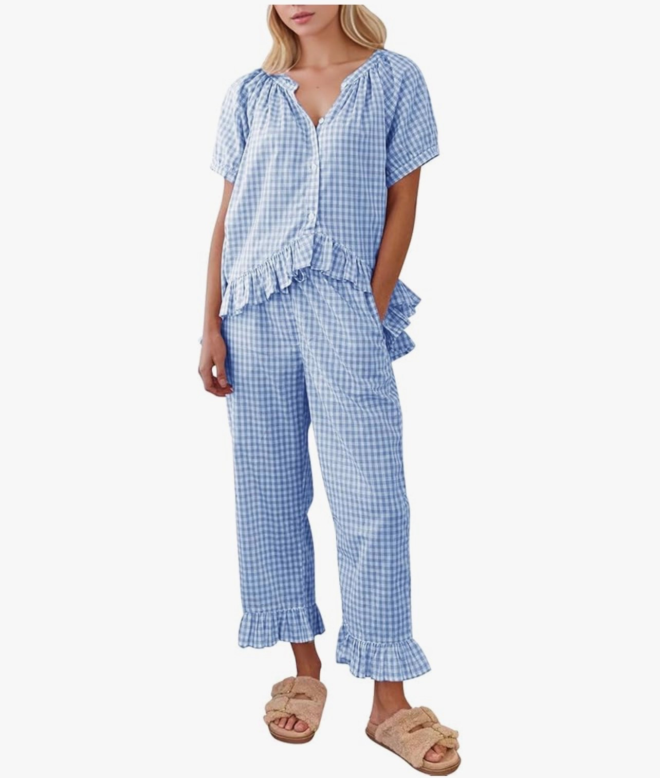Gingham Pajamas
Women’s pajamas
The cutest top
Cute enough to wear out haha
Blue gingham

#LTKmomlife #LTKPlusSize #LTKMidsize