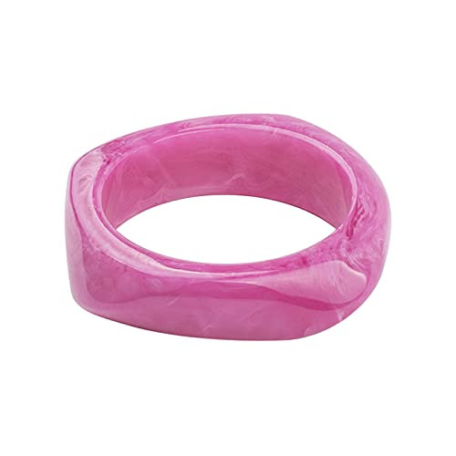Caiyao Colorful Acrylic Resin Bangle Bracelet Wristbands Tortoiseshell Acetate Plate Cuff Bracele... | Amazon (US)
