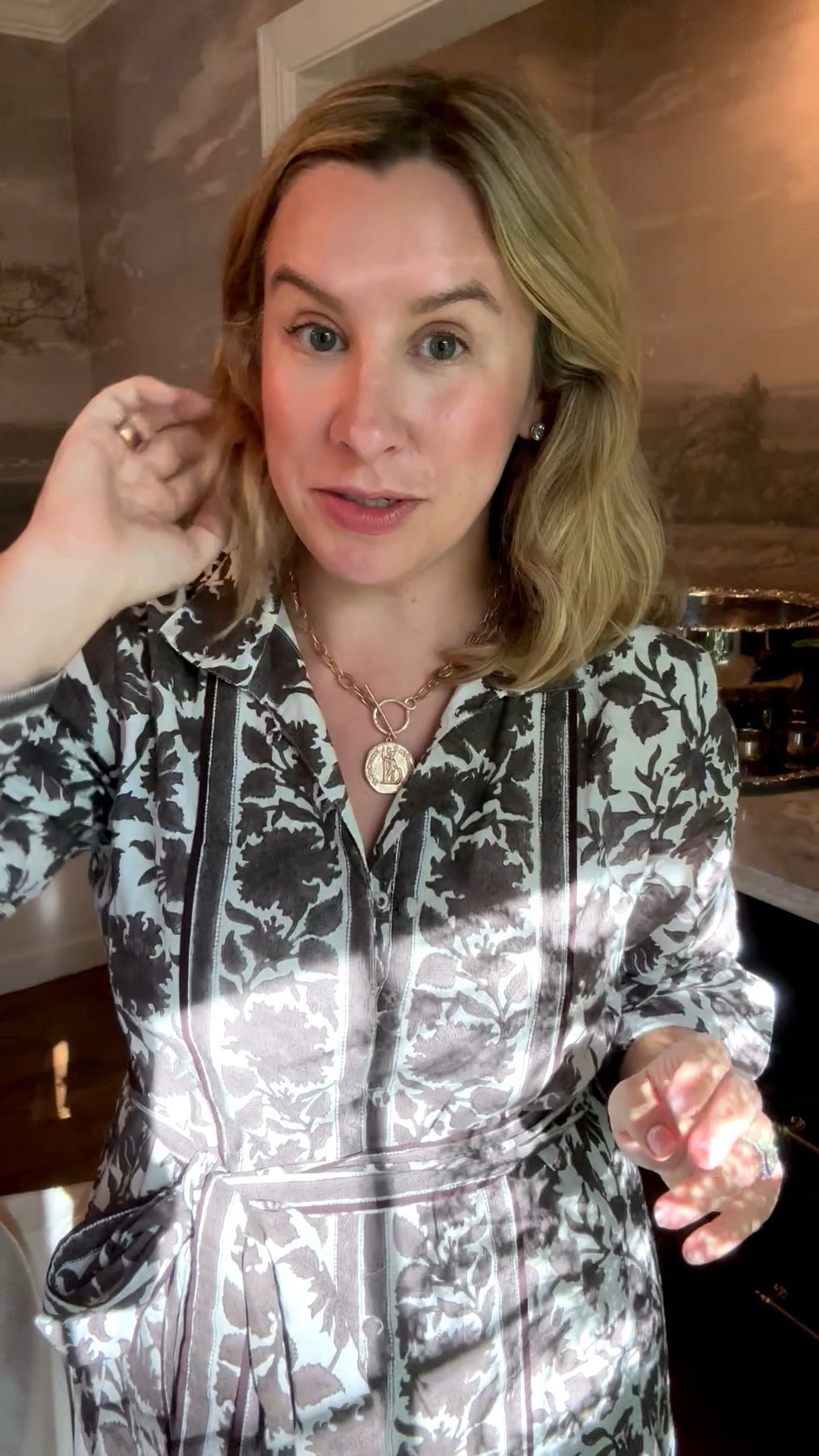 Timeless and effortless — that’s exactly how I’d describe the Marrakech Kaftan | Espresso Vintage Lily by @SueSartor 💐
Each piece is hand block printed and hand illustrated in small batches — wearable art that feels as special as it looks. I’m wearing a large, and it runs true to size.
✨Shop more from their Fall collection below!✨

#ad @suesartor #SueSartor family pictures, holiday dress, long dress, block print, special occasion, mid size 
