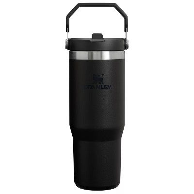 Stanley 30 oz Stainless Steel IceFlow Flip Straw Tumbler Black: Dishwasher-Safe Drinkware for Hot... | Target