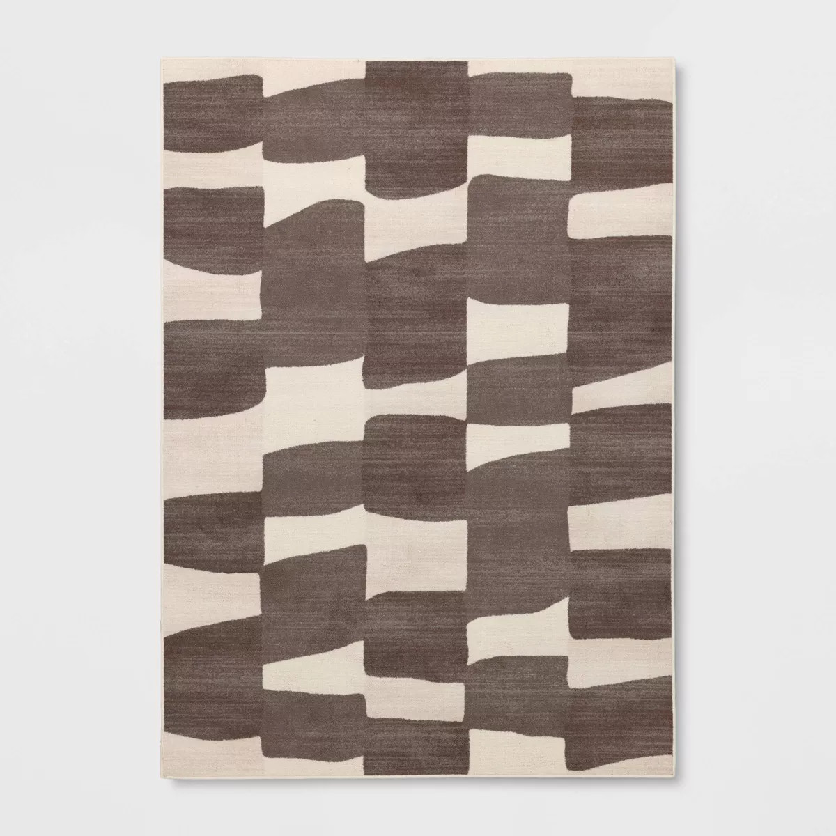 7'x10' Organic Shapes Area Rug Gray - Room Essentials\u2122: Abstract Tufted, Fade & Stain-Resist... | Target