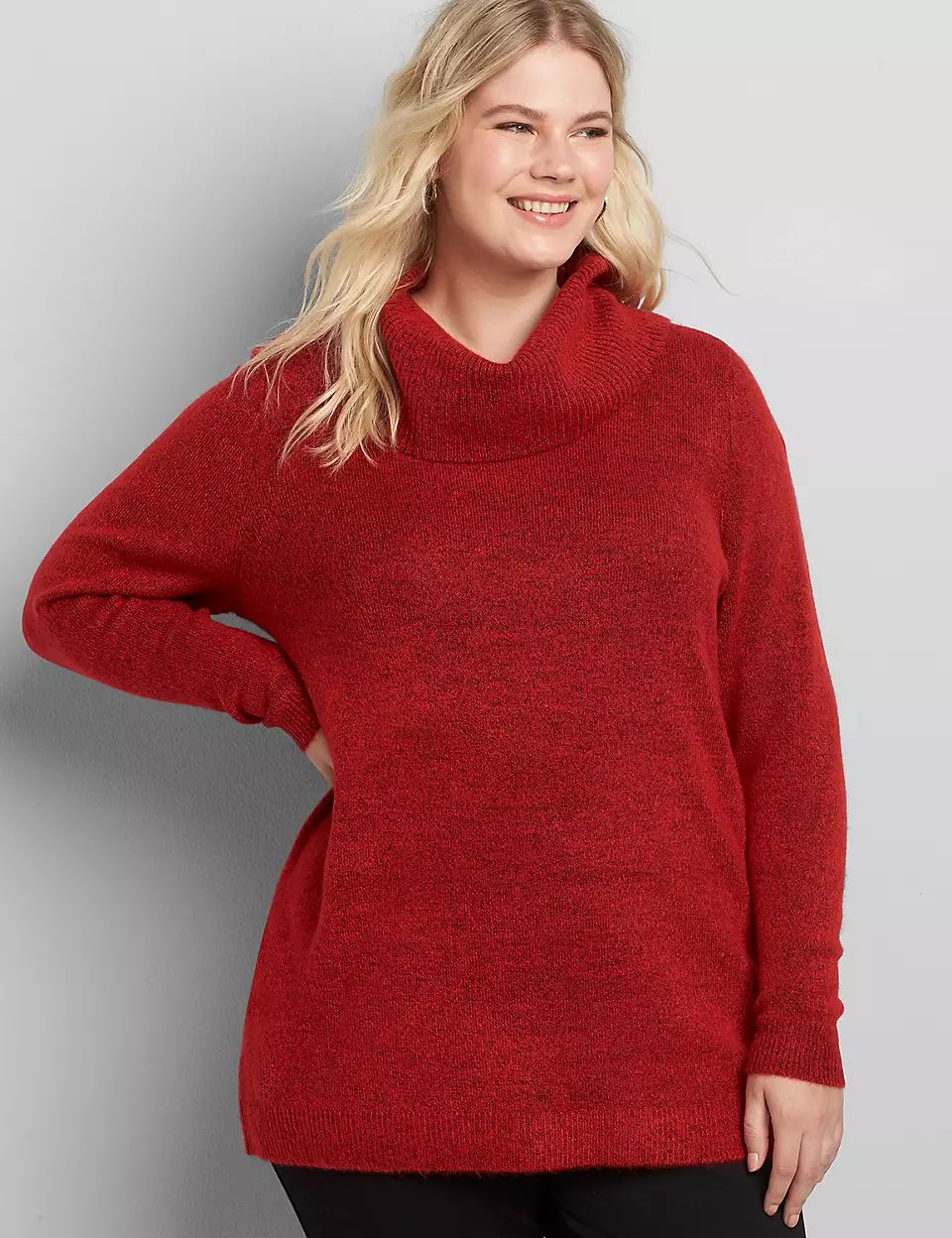 Cowl-Neck Tunic Sweater | Lane Bryant (US)