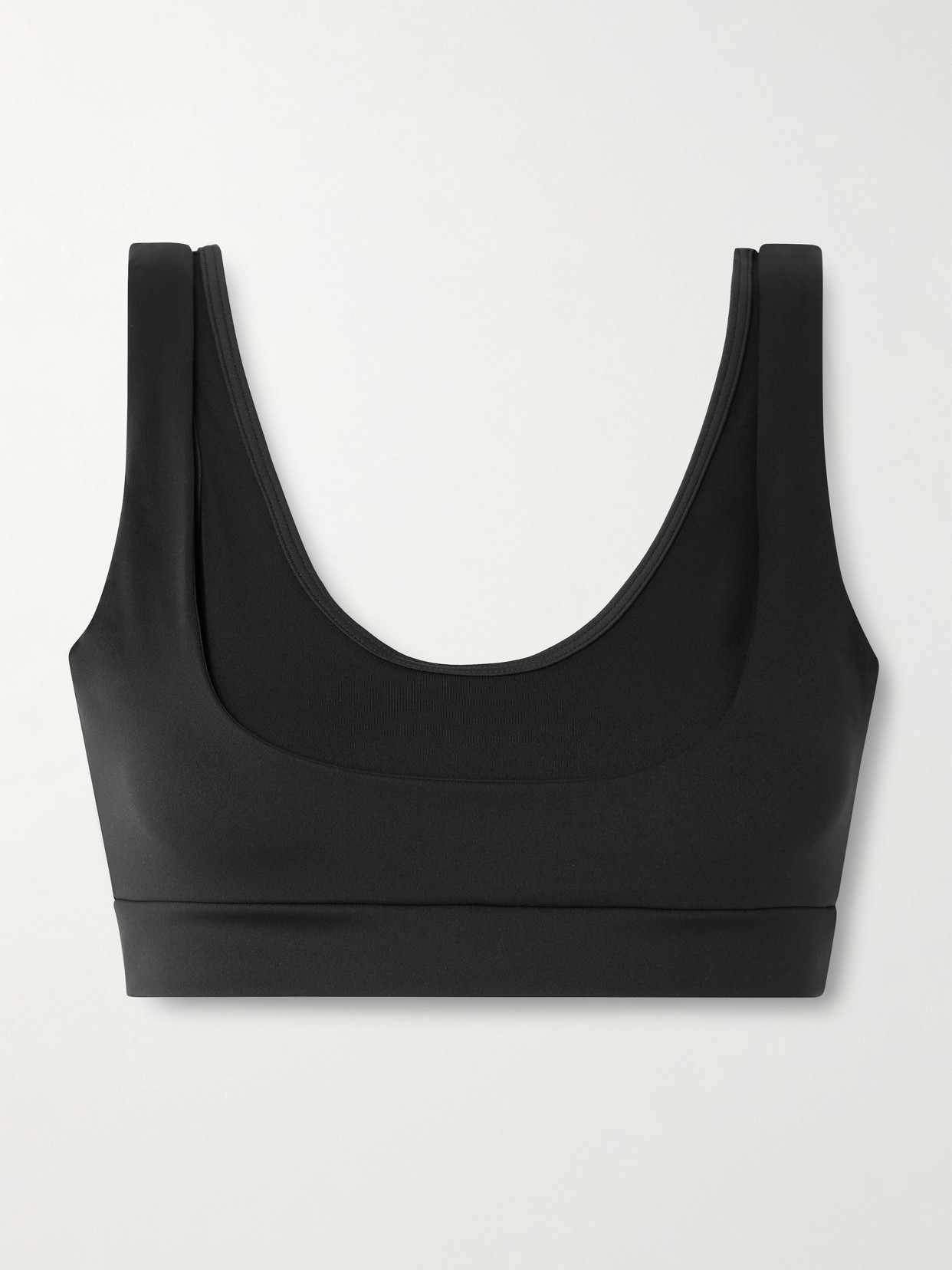 SKIMS - + Nike Double Strap Scoop Bra - Obsidian | NET-A-PORTER (US)