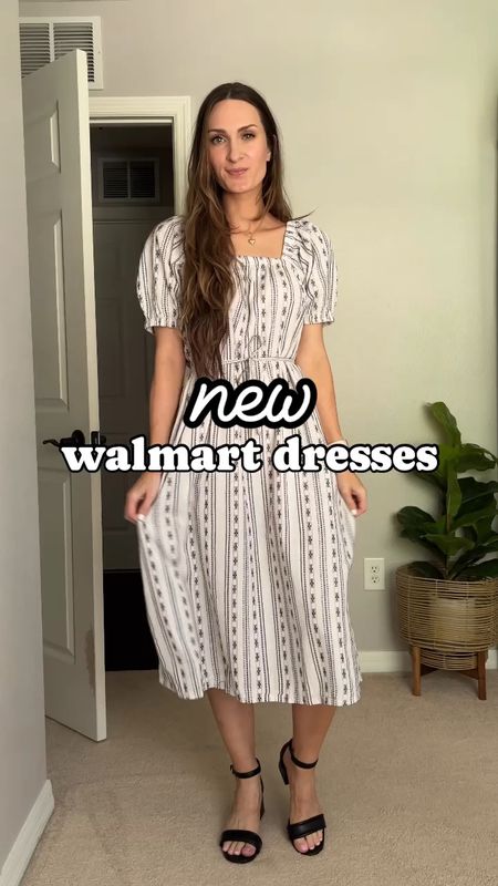 New time and tru dresses from walmart!! Perfect for spring & summer!! 

**sizing:
Dresses fit tts, wearing an xs in all 3.
black heels: 8.5, fit tts
Flats: 8.5, fits tts 
Pink heels: 8.5, fit tts

#walmartfashion #walmartfinds #walmarthaul

#LTKFindsUnder50 #LTKVideo #LTKStyleTip
