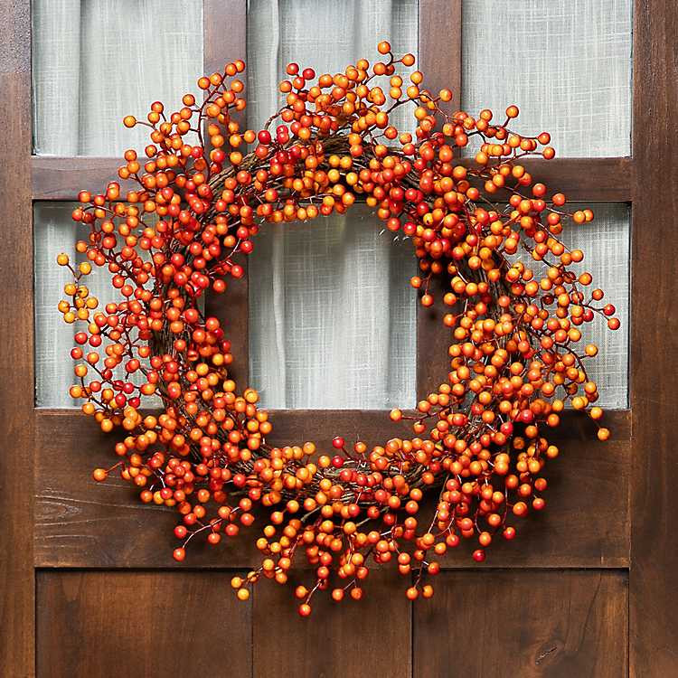 Orange Berries and Twig Wreath | Kirkland's Home