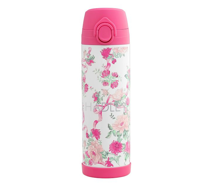 Mackenzie LoveShackFancy Cabbage Rose Water Bottles | Pottery Barn Kids
