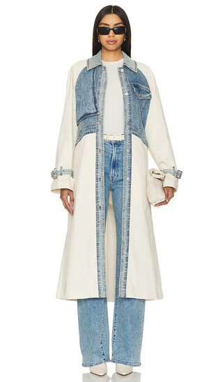 Dayly Trench in Stone White | Revolve Clothing (Global)