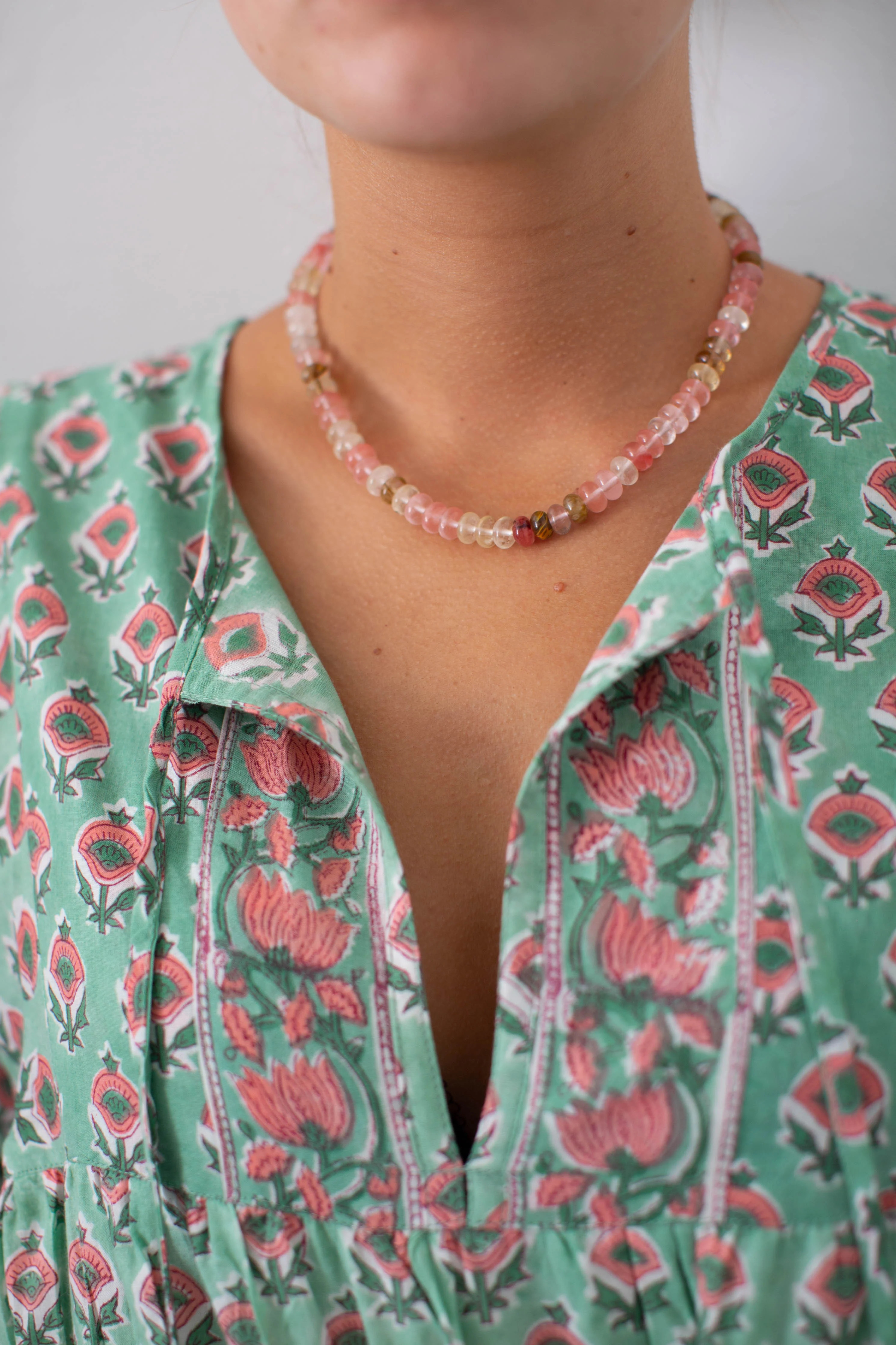 Pink Sands Gemstone Necklace | Marea