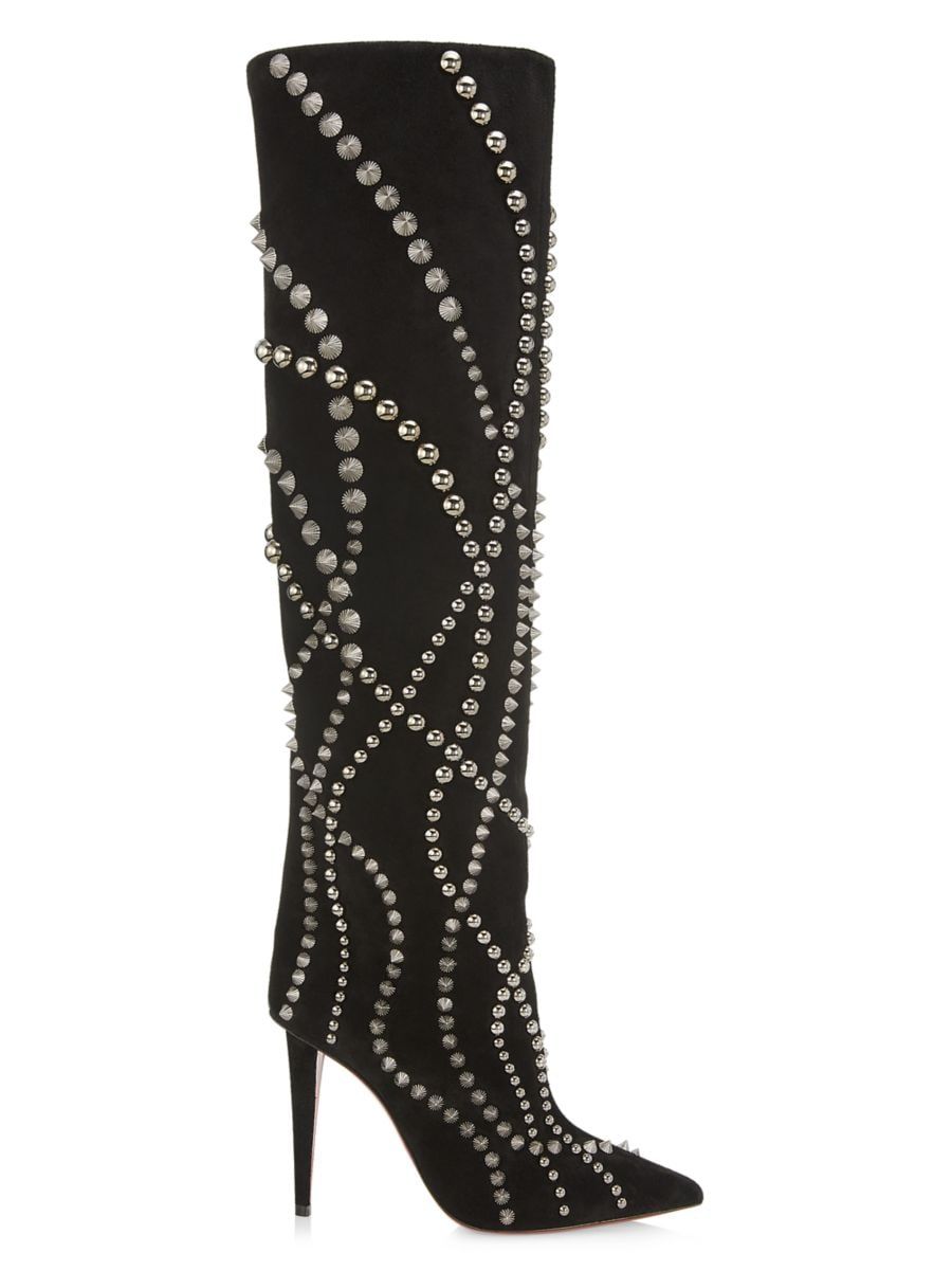 100MM Astrilarge Suede Knee-High Boots | Saks Fifth Avenue