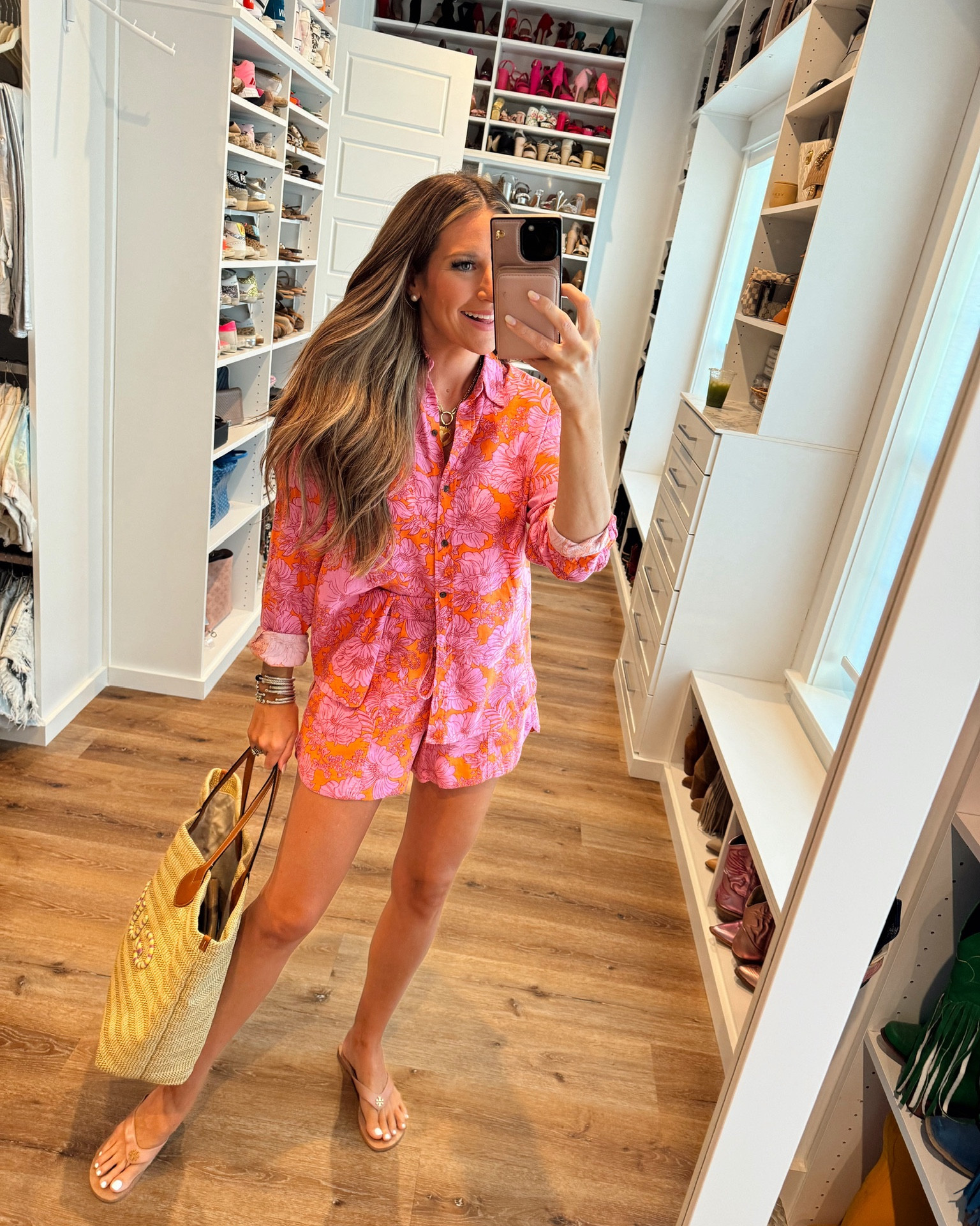 In a small button down floral top and matching small floral shorts from Target for spring - all fits TTS. 

#LTKFindsUnder50 #LTKStyleTip #LTKSeasonal