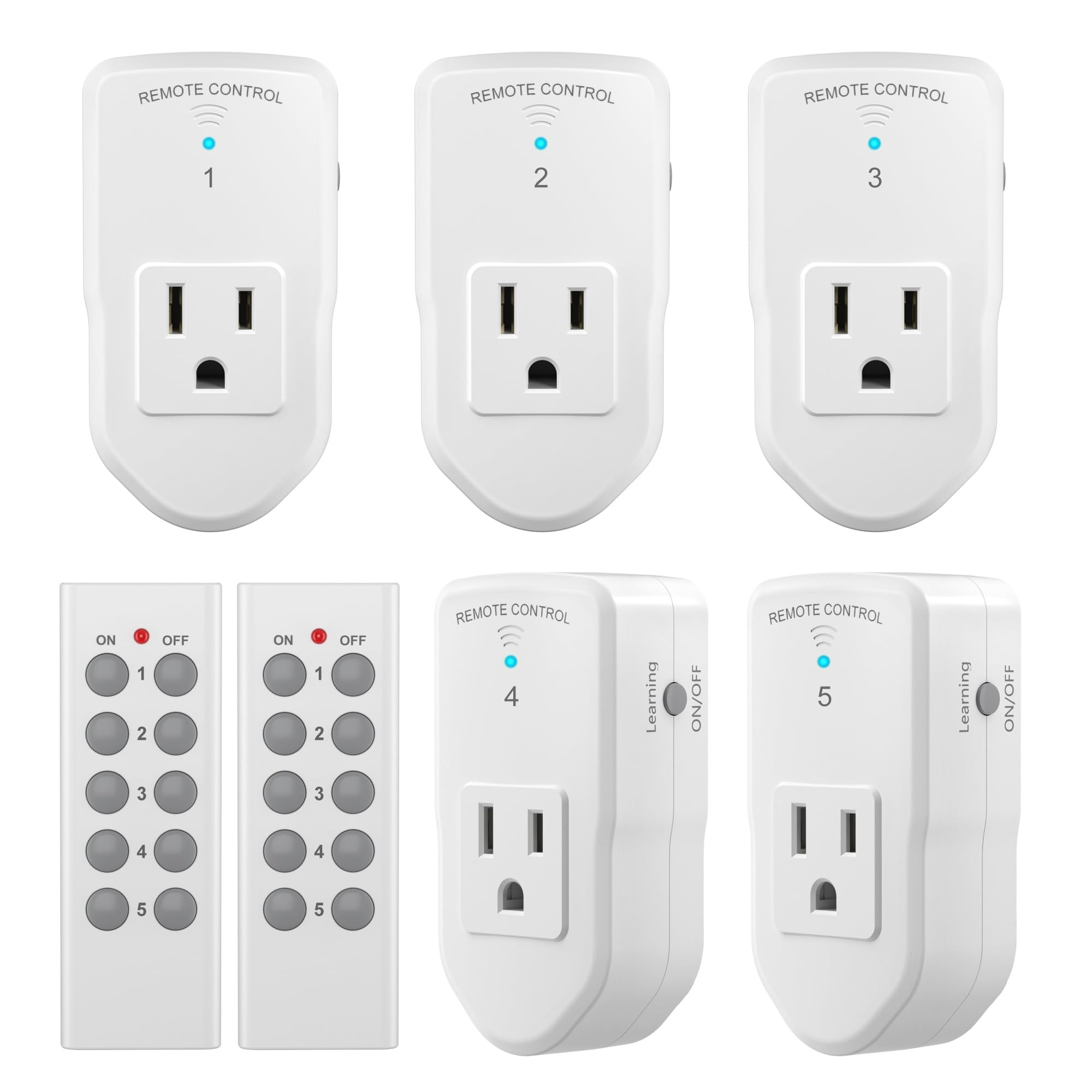 BN-LINK Wireless Remote Control Outlet Electrical Switch for Lights, Fans, Christmas Lights, Smal... | Amazon (US)