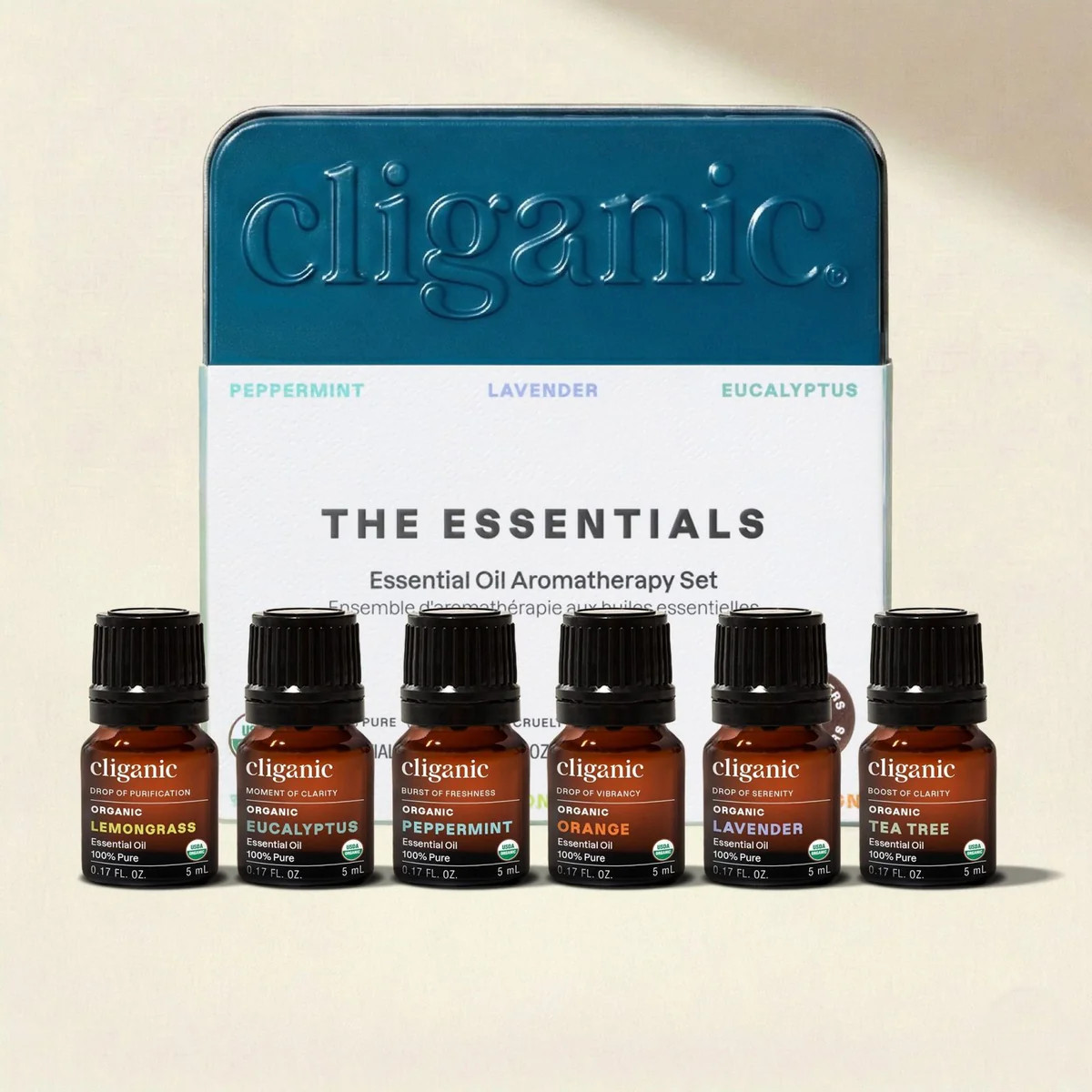 6-Piece  Essential Oil Aromatherapy Set | Cliganic
