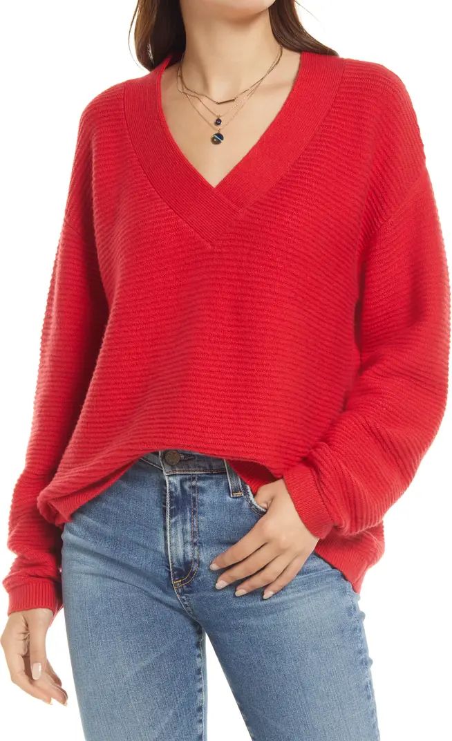High/Low V-Neck Sweater | Nordstrom