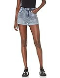 Seta Apparel Women's Stud Shorts, Denim, X-Small | Amazon (US)