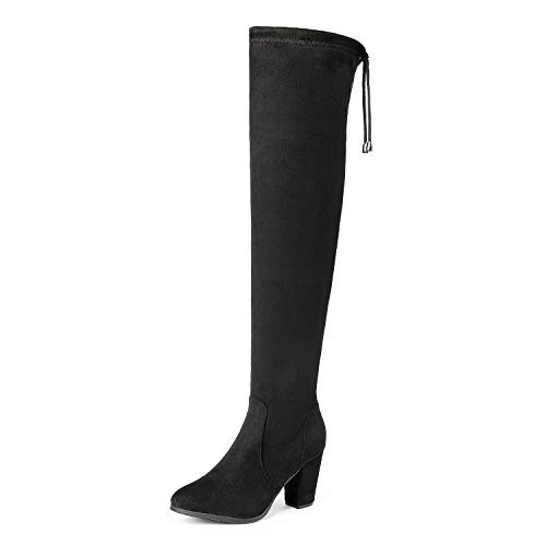 DREAM PAIRS Women's Thigh High Fashion Over The Knee Block Heel Boots | Amazon (CA)