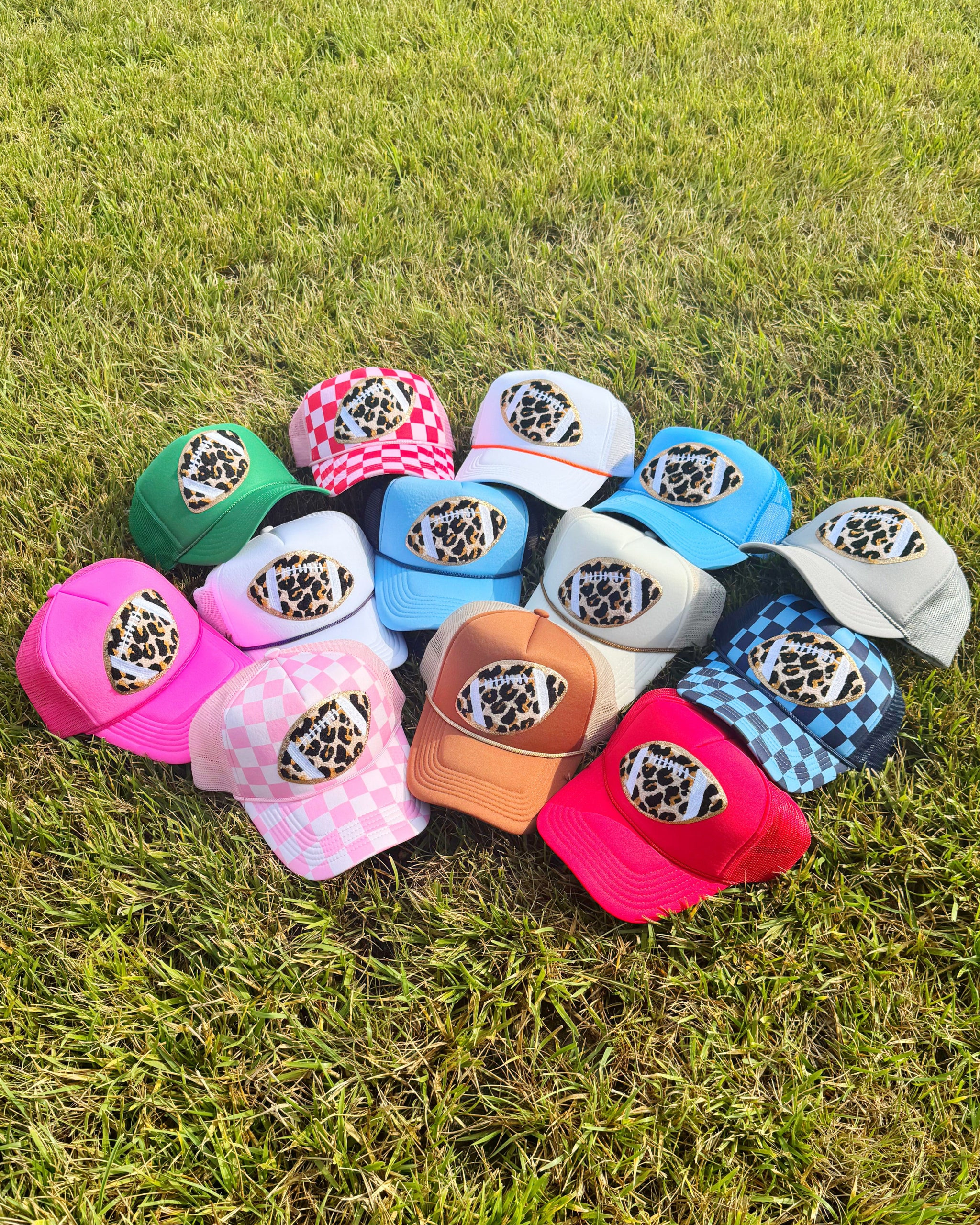 Leopard Football Patch Hat | Poppy & Pine