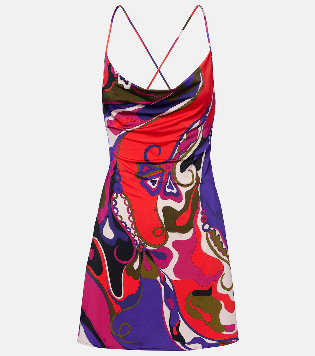 Orchidee satin jersey minidress | Mytheresa (US/CA)