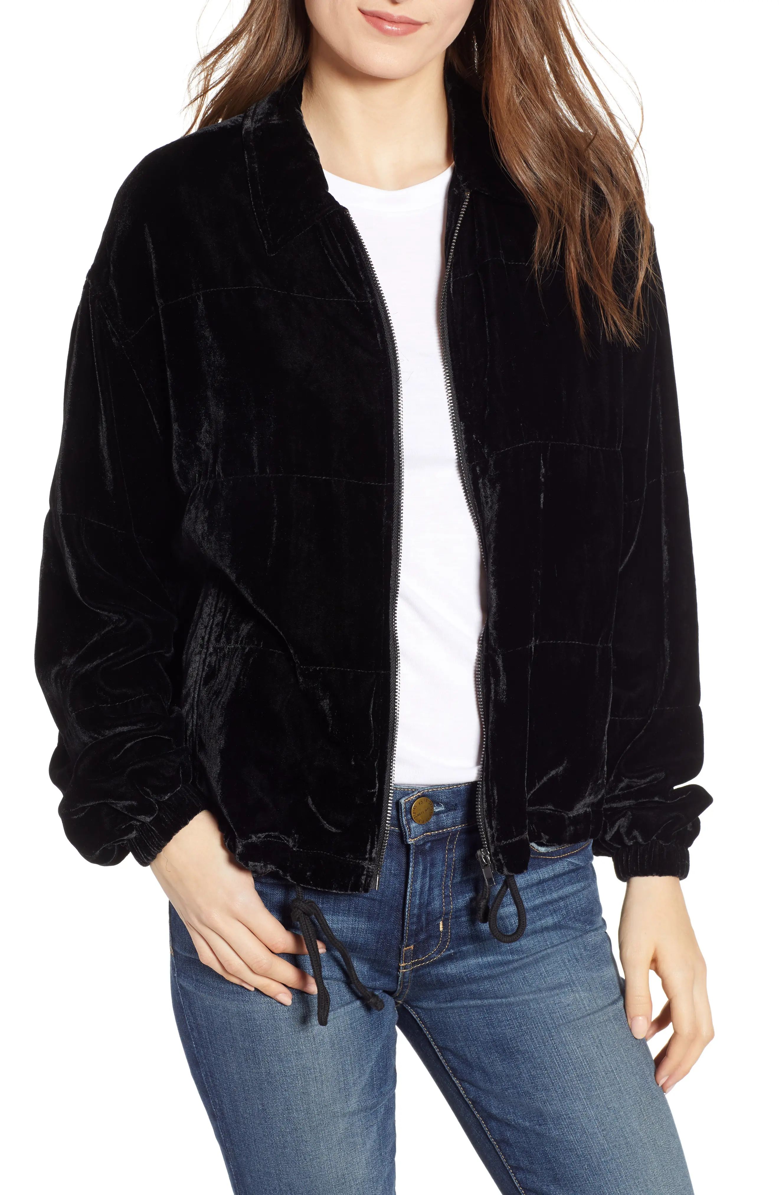 BB Dakota Chillax Velvet Jacket | Nordstrom