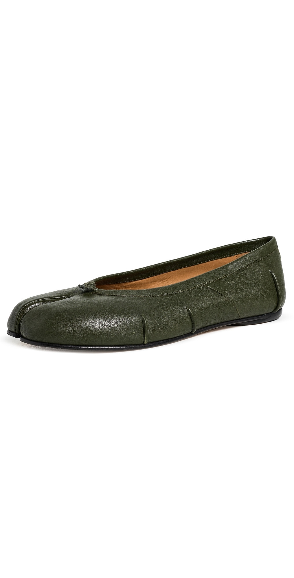 Maison Margiela Tabi Ballerina Flats Forest Green 40 | Shopbop