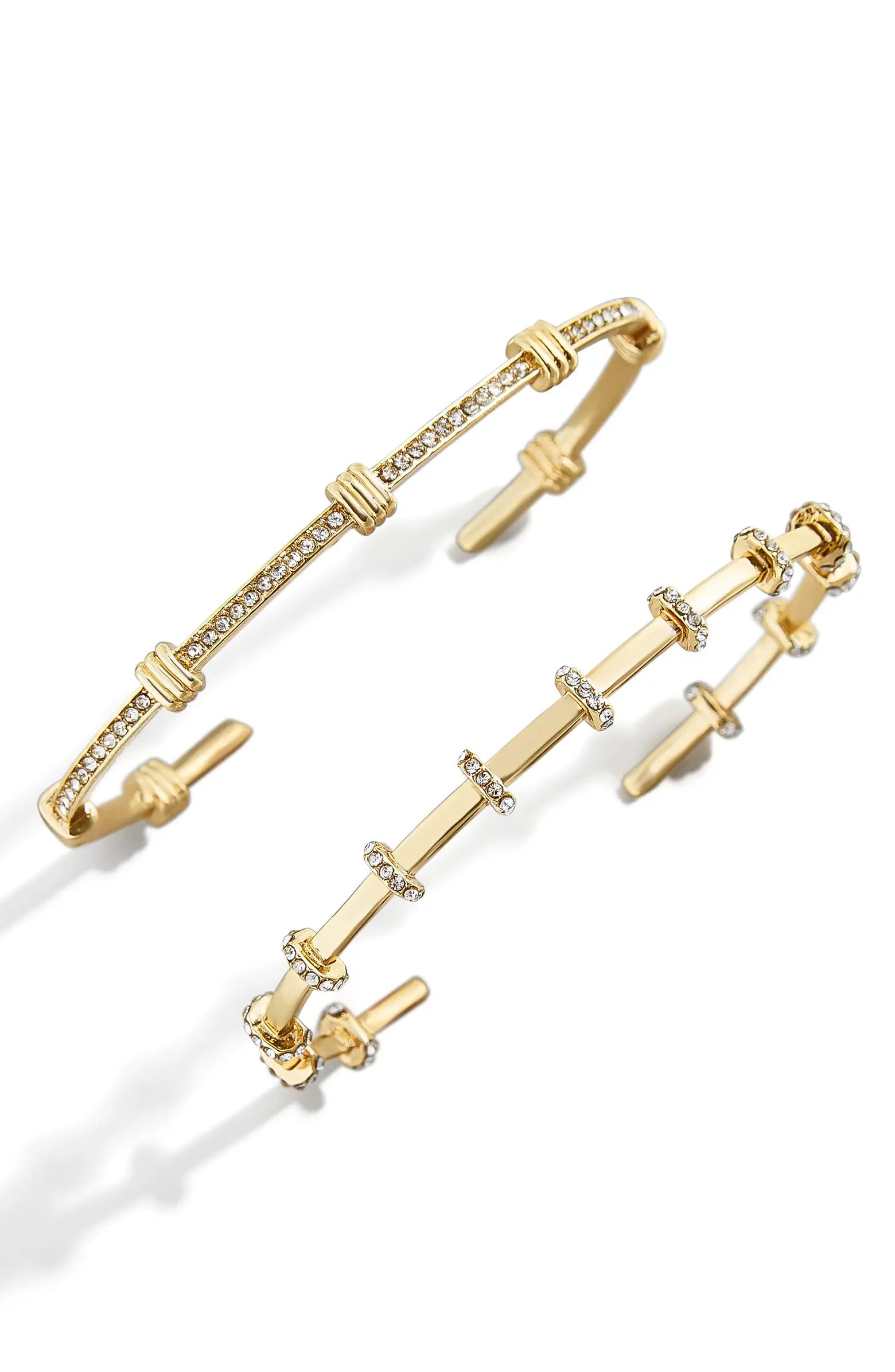 BaubleBar Set of 2 Pavé Cuff Bracelets | Nordstrom | Nordstrom