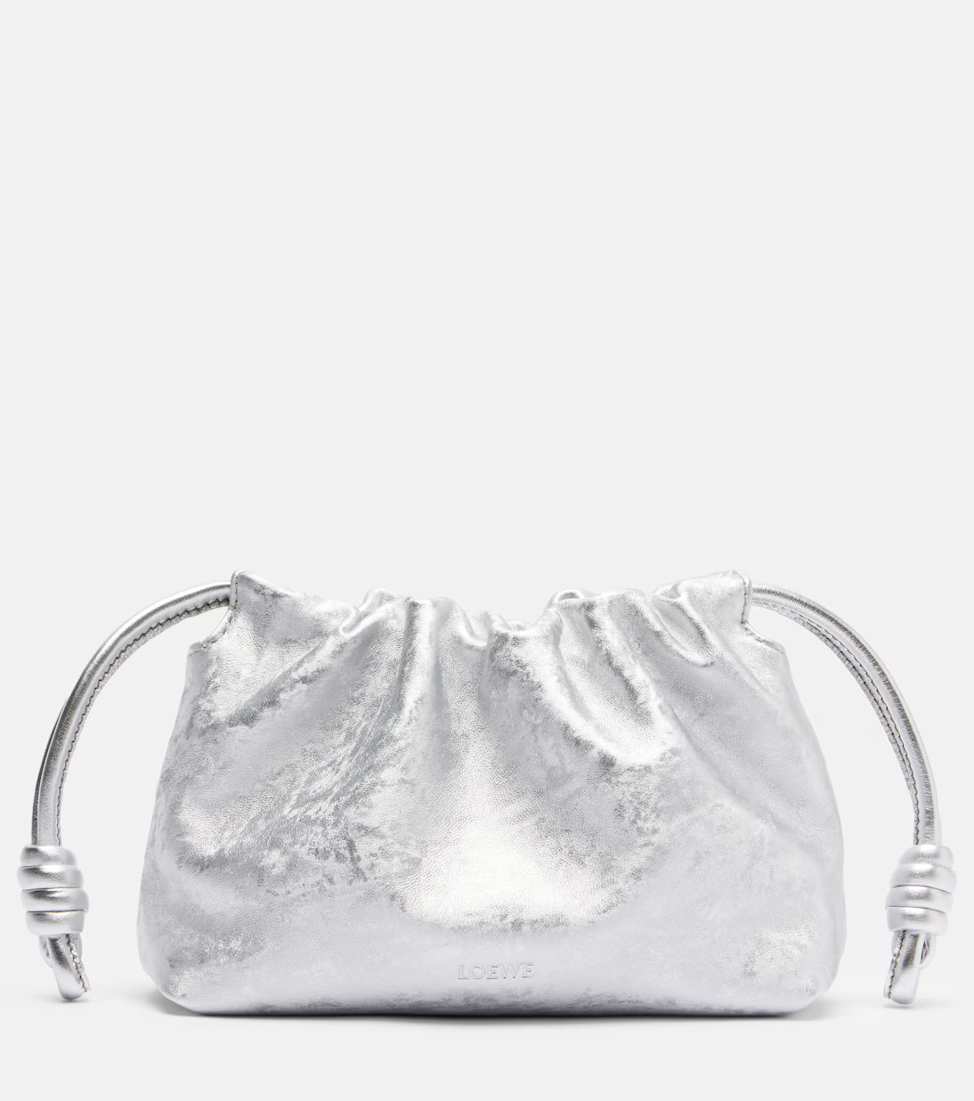 Flamenco Mini metallic leather clutch | Mytheresa (INTL)