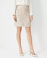 Petite Tweed Patch Pocket A-Line Skirt | Ann Taylor (US)