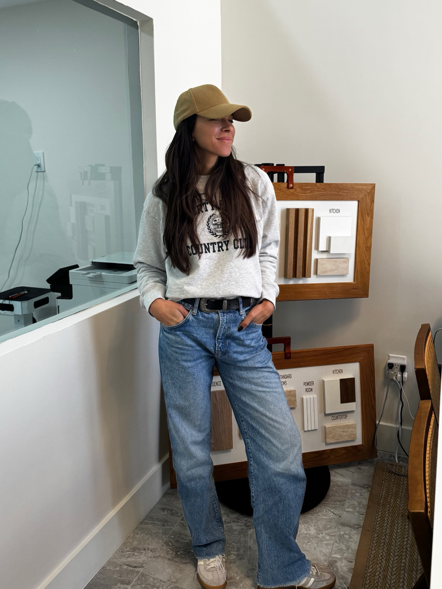 These Reformation jeans are a stable in my wardrobe. I suggest sizing up for the extra baggy look, but they run true to size! 

#LTKStyleTip #LTKWorkwear