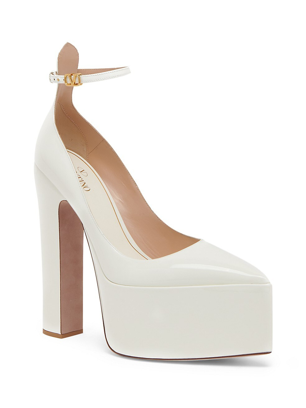 Valentino Garavani Patent Leather Ankle-Strap Pumps | Saks Fifth Avenue