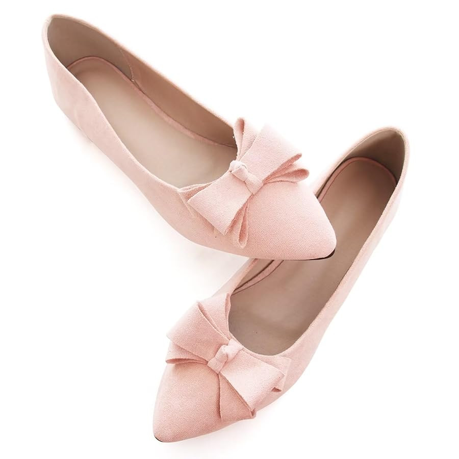 TN TANGNEST Women's Summer Dress Flats - Comfortable Pointed Toe Bowknot Ballet Shoes for Woman -... | Amazon (US)