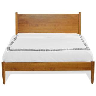Mid-Century Castanho, Twin Size, Panel Headboard, Platform Bed | The Home Depot