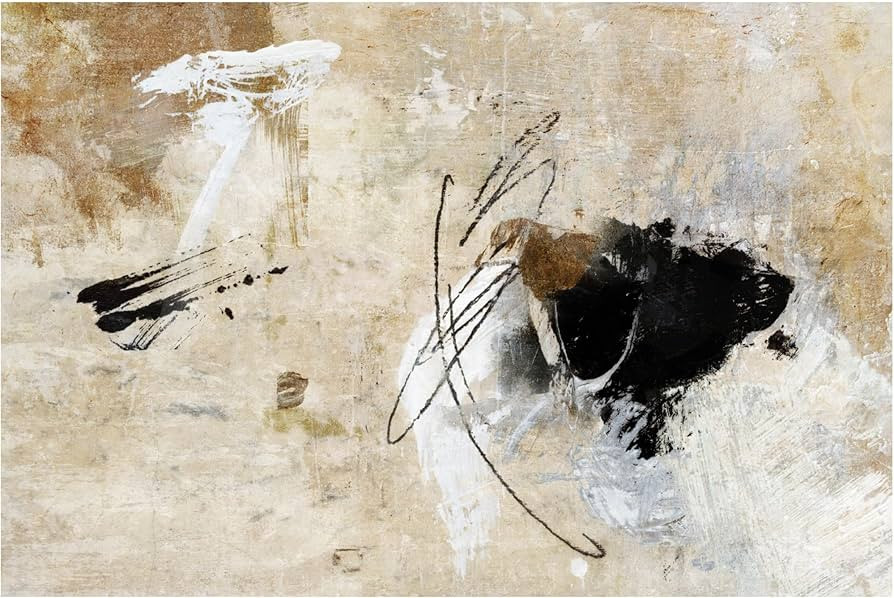 Trademark Fine Art Canvas Wall Art - Suzanne Nicoll 'Abstract 45' Wall Art for Living Room, Bedro... | Amazon (US)