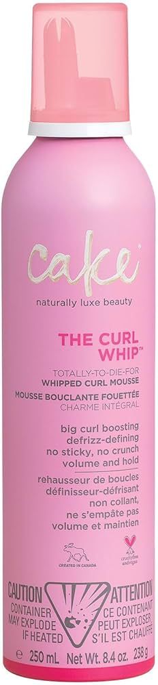 Cake Beauty Whipped Curl Defining & Volumizing Mousse – Aloe Vera Vitamin E for Flexible Hold -... | Amazon (US)
