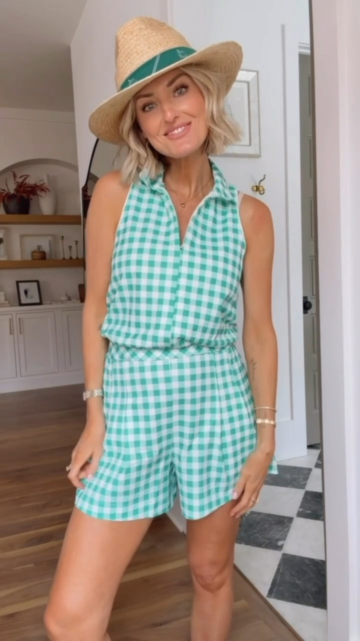 This green & white gingham active romper is so cute! Currently on sale! 👏🏼 Perfect last minute outfit to grab for the Master’s, or this is great if you play golf! Wearing S!

Loverly Grey, activewear, Target, golf outfit, masters tournament outfit, athleisure, active romper

#LTKActive #LTKSaleAlert #LTKSeasonal