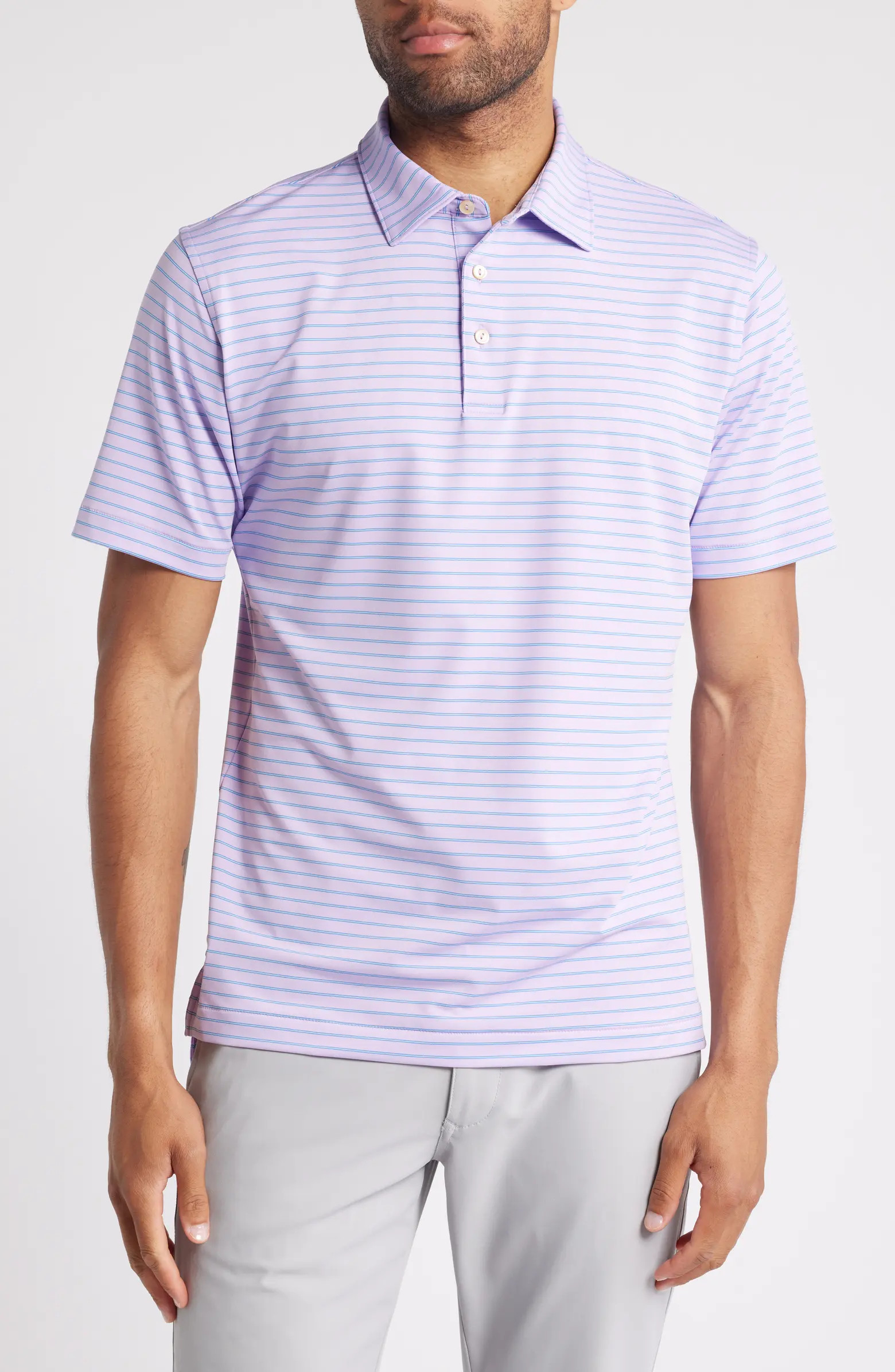 Peter Millar Russell Stripe Jersey Polo | Nordstrom | Nordstrom