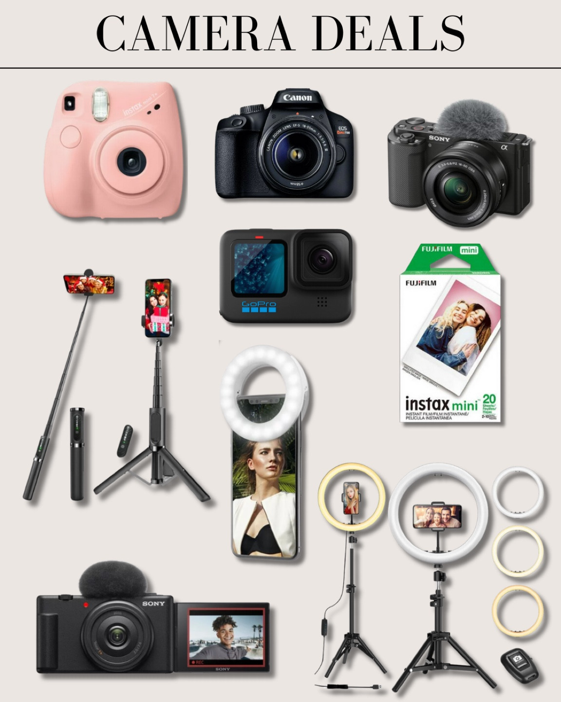 Say cheese 📸!! So many great sales and deals on cameras at Walmart right now so I pulled a few for y’all to shop from! These are great family gifts or try the Polaroids for young adult and kid gifting! Happy holidays and happy shopping! 

#LTKsalealert #LTKHoliday #LTKGiftGuide