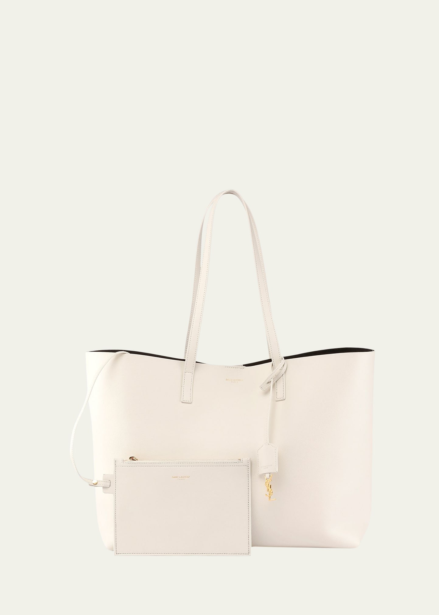 Shopping Bag East-West Tote in Smooth Leather | Bergdorf Goodman