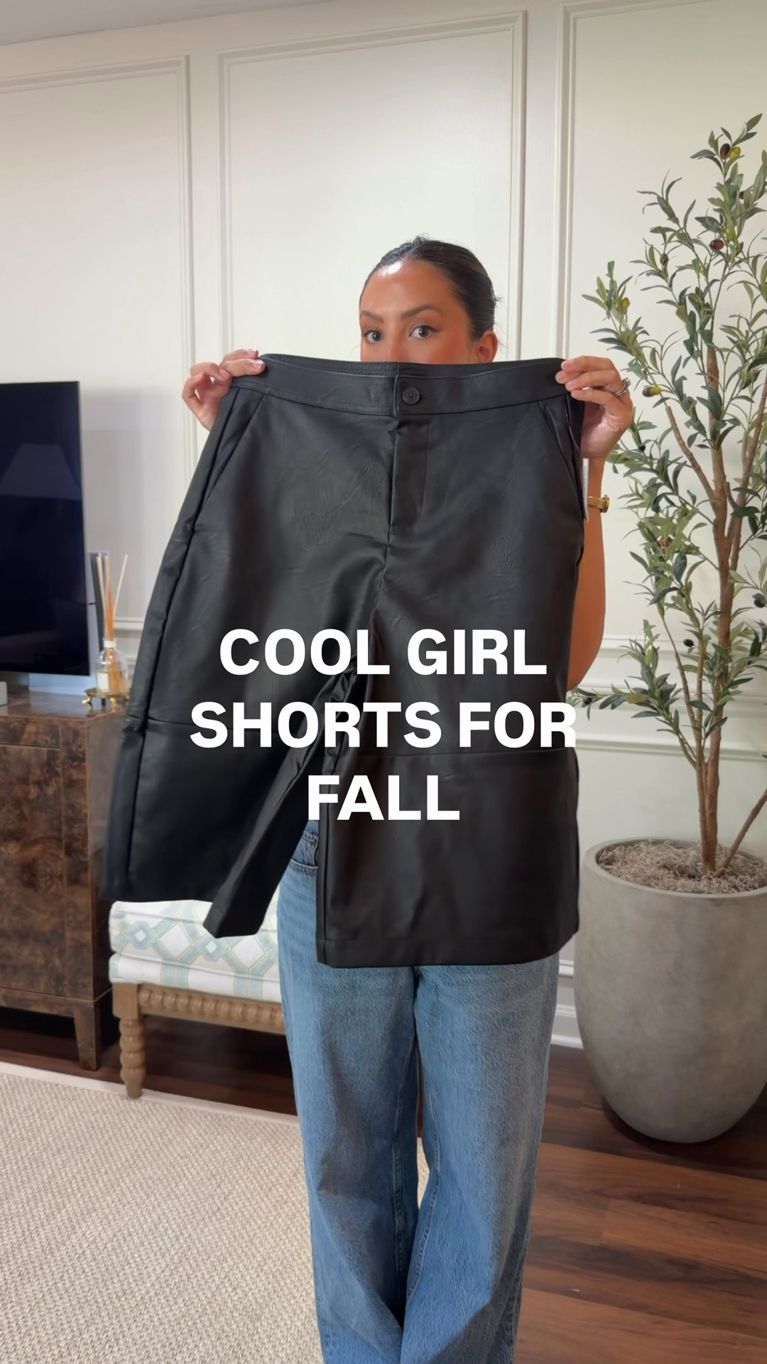 Leather shorts for early fall!!😍

How cute would these be with a printed jacket as it cools down!! Wear with a tank for now 

I’m in a size 4 petite & im just under 5’3

#LTKPetite #LTKootd
