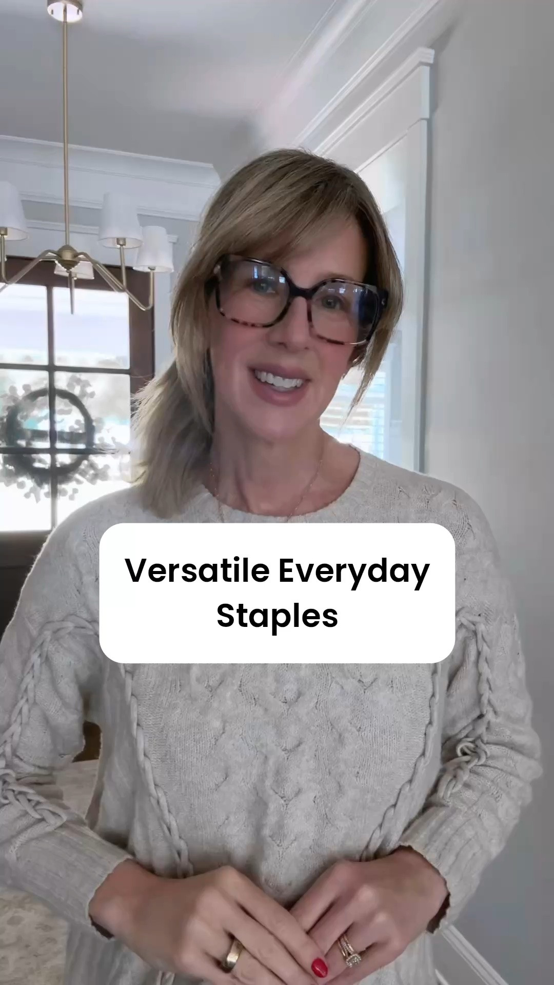 Having versatile staples in your closet is the easiest way to build a functional wardrobe that works for you.  

Adding pieces that can be worn multiple ways, with good quality and fit, should be a priority when building a timeless wardrobe. 

My sweater is on sale.  Wearing a size small.  

Denim runs true to size.  Great stretch and a relaxed fit.

Wearing the Birdies ballet flat but tagged another option.

#LTKootd #LTKSaleAlert #LTKOver40