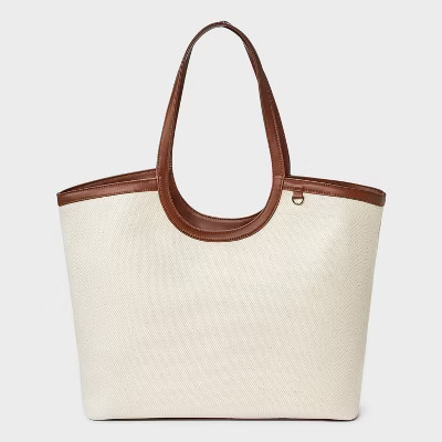 XL Cut Out Tote Handbag - A New Day™ Off-White | Target