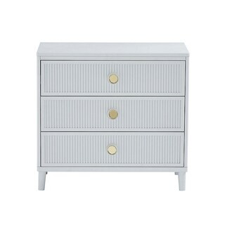 Yves Nighstand 3 Drawer Wood Bedside Table | Ballard Designs, Inc.