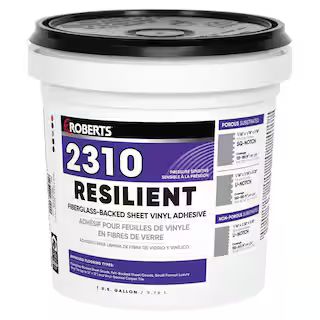 ROBERTS 2310 1 Gal. (4 qt.) Resilient Flooring Adhesive for Fiberglass Sheet Goods and Luxury Vin... | The Home Depot
