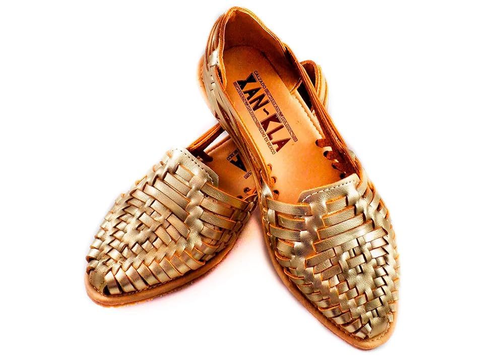 Mexican Huaraches Sandals Gold, for women. | Amazon (US)